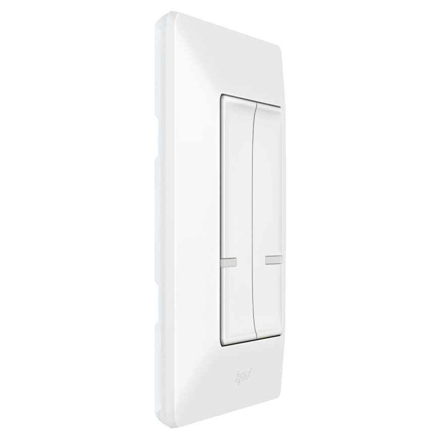 Legrand 752187- Interrupteur sans fil connecté à 2 boutons VALENA 1xCR2032 Wi-Fi IP40