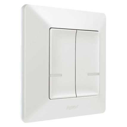 Legrand 752187- Interruttore wireless intelligente a 2 pulsanti VALENA 1xCR2032 Wi-Fi IP40