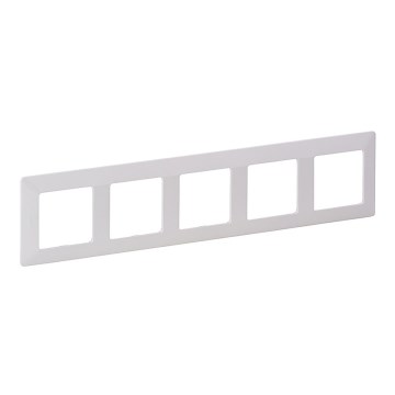 Legrand 754005 - Cadre 5 postes pour interrupteurs VALENA LIFE, blanc