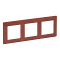 Legrand 754073 - Cornice per interruttori VALENA LIFE 3P, colore mattone