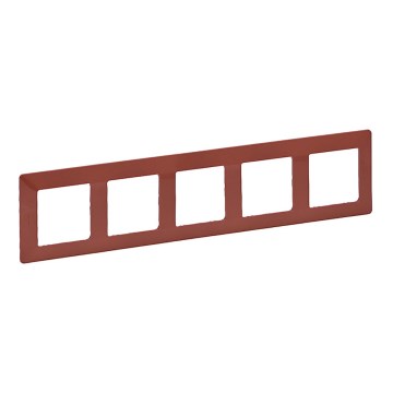Legrand 754075 - Abdeckrahmen für VALENA LIFE Schalter, 5‑fach, Ziegelrot
