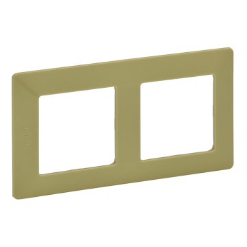 Legrand 754082 - Cornice per interruttori VALENA LIFE 2P verde