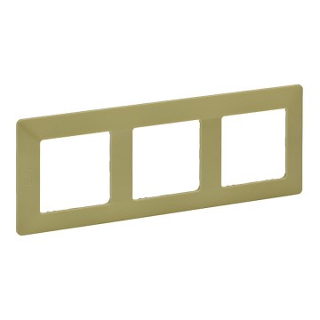 Legrand 754083 - Cornice per interruttori VALENA LIFE 3 posti verde