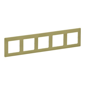 Legrand 754085 - Cornice per interruttori VALENA LIFE 5 moduli verde