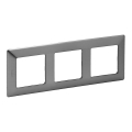Legrand 754153 - Placca per interruttori VALENA LIFE 3 posti inox