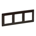 Legrand 754173 - Cornice per interruttori VALENA LIFE 3 posti, finitura legno scuro