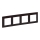 Legrand 754174 - Cadre pour interrupteurs VALENA LIFE 4 postes, finition bois foncé