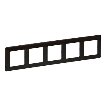 Legrand 754175 - Rahmen für Schalter VALENA LIFE, 5-fach, dunkles Holz