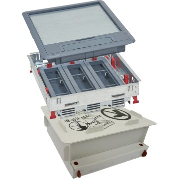 LEGRAND - Bodendose für Beton 24 Module (12 Geräte 45x45)