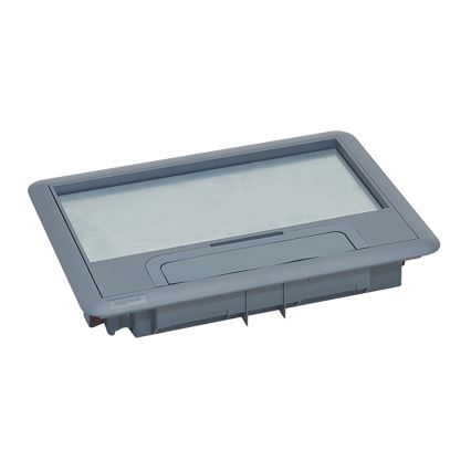 LEGRAND - Cassetta a pavimento per calcestruzzo 12 moduli (6 dispositivi 45x45)