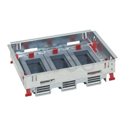 LEGRAND - Cassetta a pavimento per calcestruzzo 12 moduli (6 dispositivi 45x45)