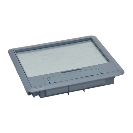 LEGRAND - Cassetta a pavimento per calcestruzzo 18 moduli (9 dispositivi 45x45)