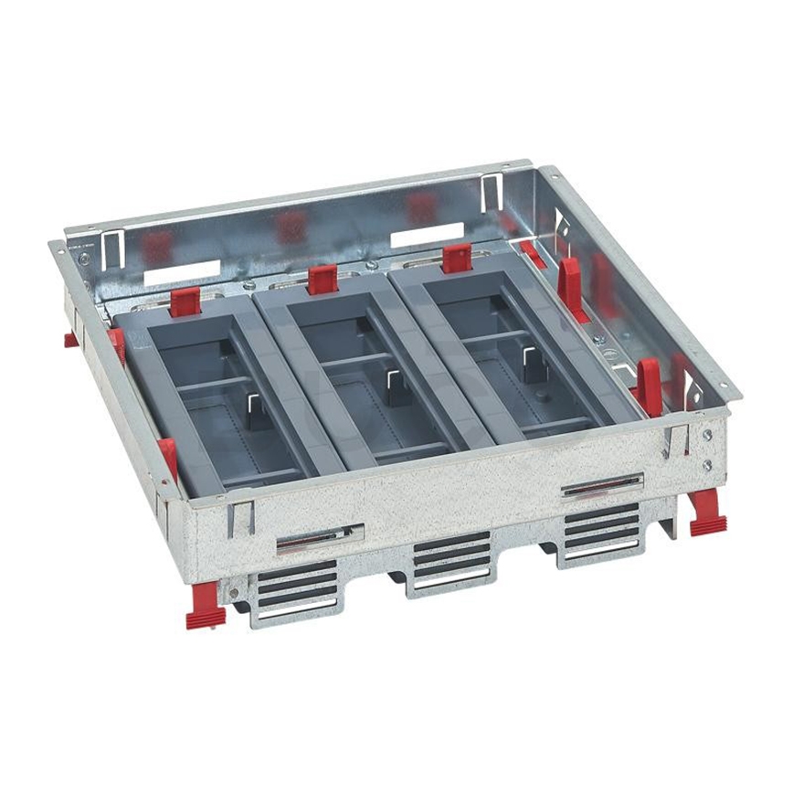 LEGRAND - Cassetta a pavimento per piani doppi 24 moduli (12 dispositivi 45x45)
