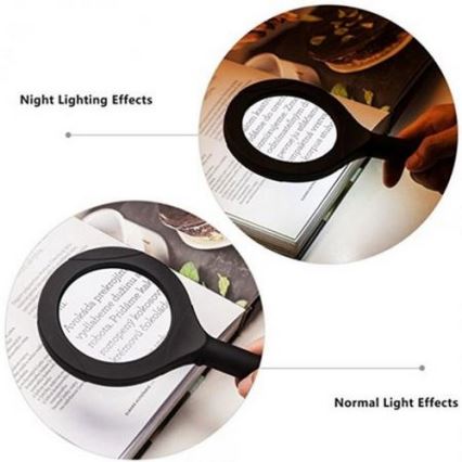 Lente a LED 5×ZOOM con retroilluminazione LED/3W IP44