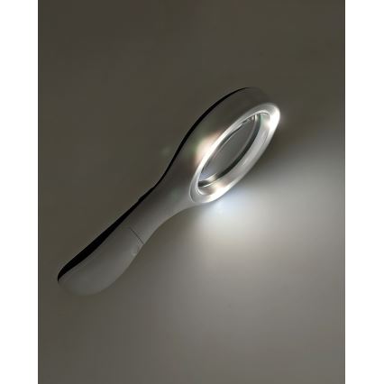 Lente d'ingrandimento LED 3×ZOOM con illuminazione LED/3W/2xAAA IP22