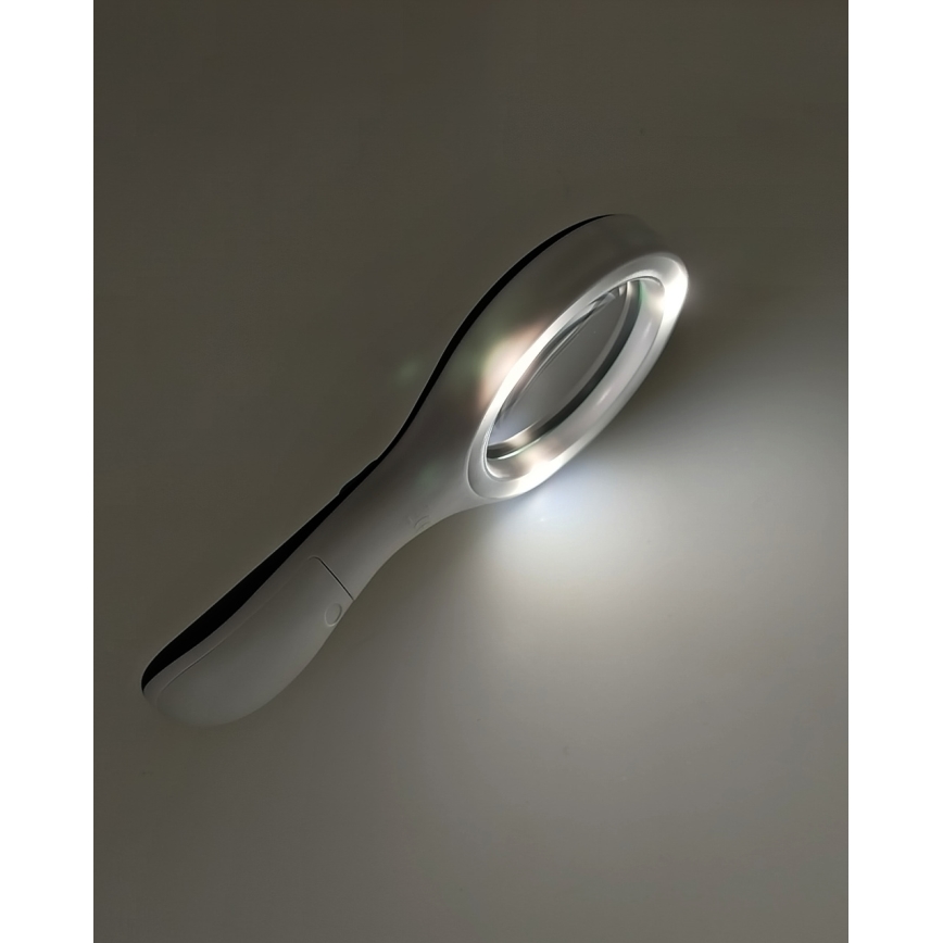 Lente d'ingrandimento LED 3×ZOOM con illuminazione LED/3W/2xAAA IP22