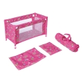 Lettino per bambole rosa