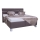 Letto imbottito ALIS 160x200 cm con contenitore, senza materasso, marrone