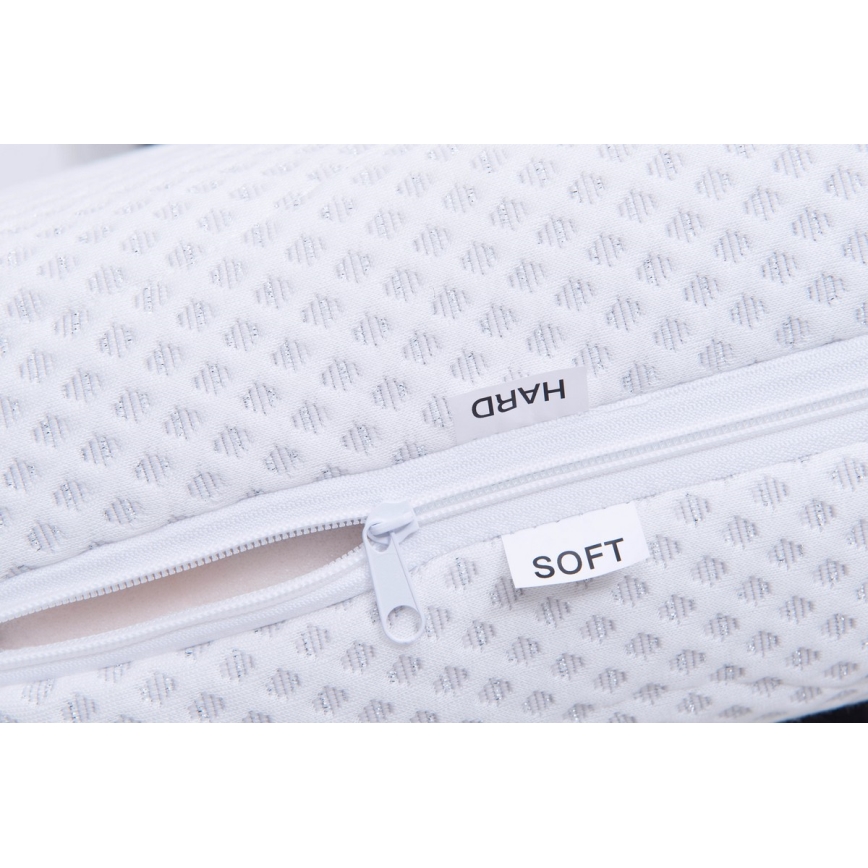 Letto imbottito ALIS 160x200 cm con materasso e contenitore, marrone