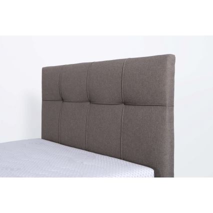 Letto imbottito con materasso e contenitore MARIA ONE 90x200 cm tortora
