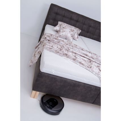 Letto imbottito con spazio di stivaggio senza materasso VIOLET 180x200 cm grigio scuro