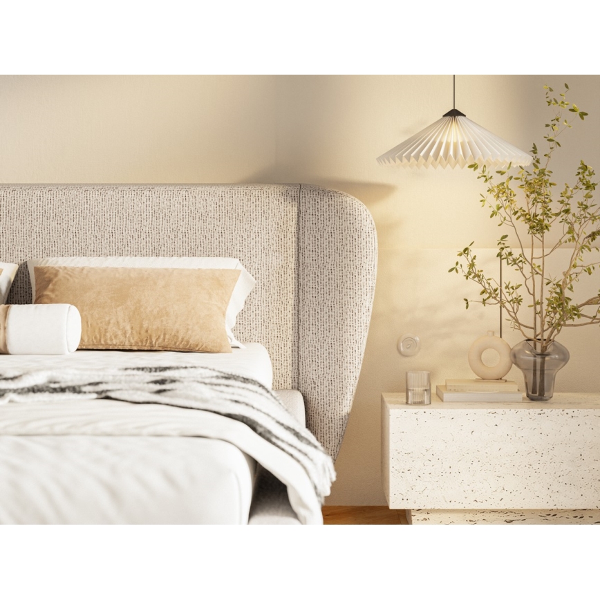Letto imbottito senza materasso DALIA 180x200 cm Grigio