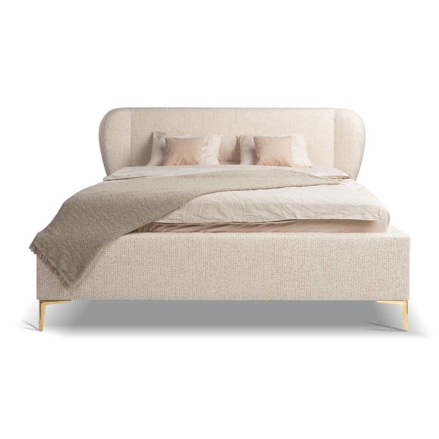 Letto imbottito senza materasso DALIA 180x200 cm Grigio