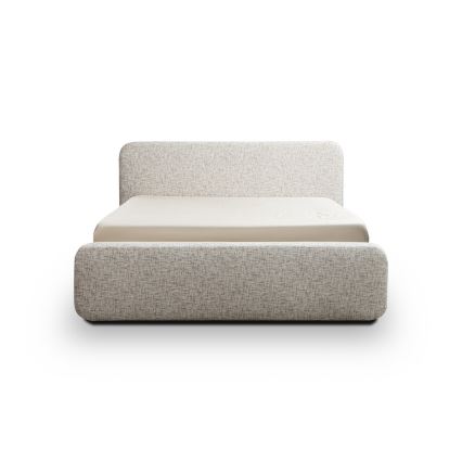 Letto imbottito senza materasso LAJLA 160x200 cm beige
