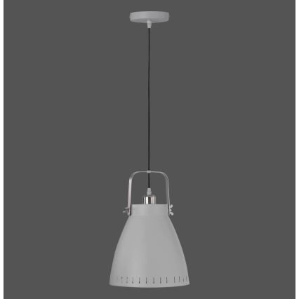 Leuchten Direkt 11059-15 - Hängeleuchte EVA 1xE27/60W/230V d 21,5 cm grau