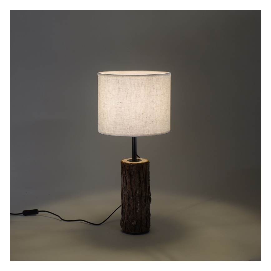 Leuchten Direkt 11233-79 - Lampe de table BARK 1xE27/40W/230V bois