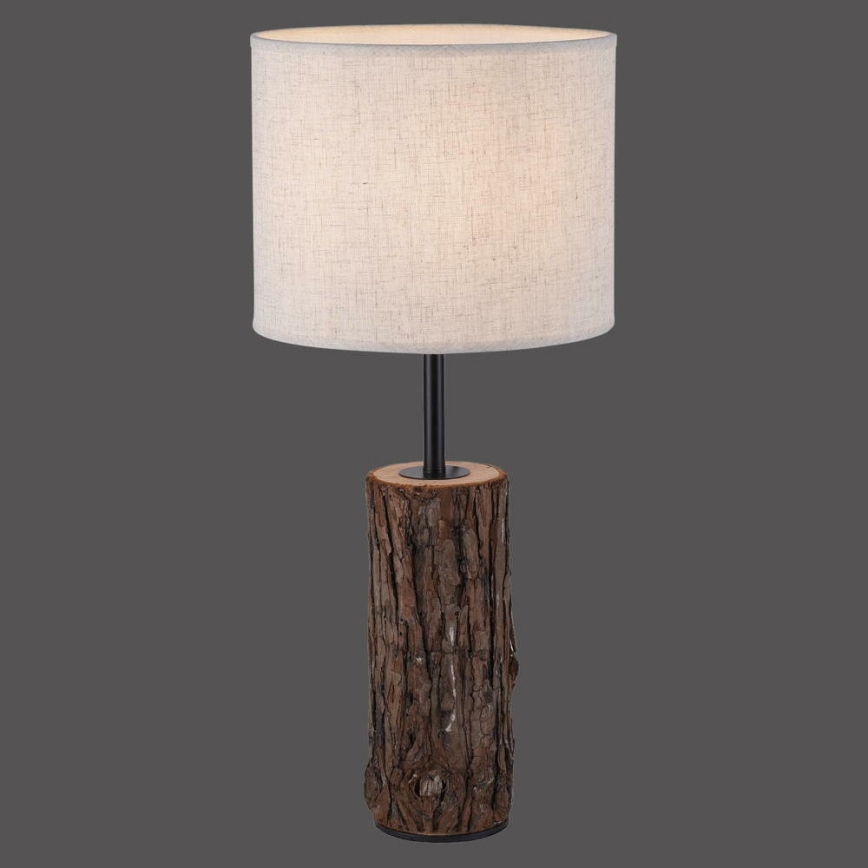 Leuchten Direkt 11233-79 - Lampe de table BARK 1xE27/40W/230V bois