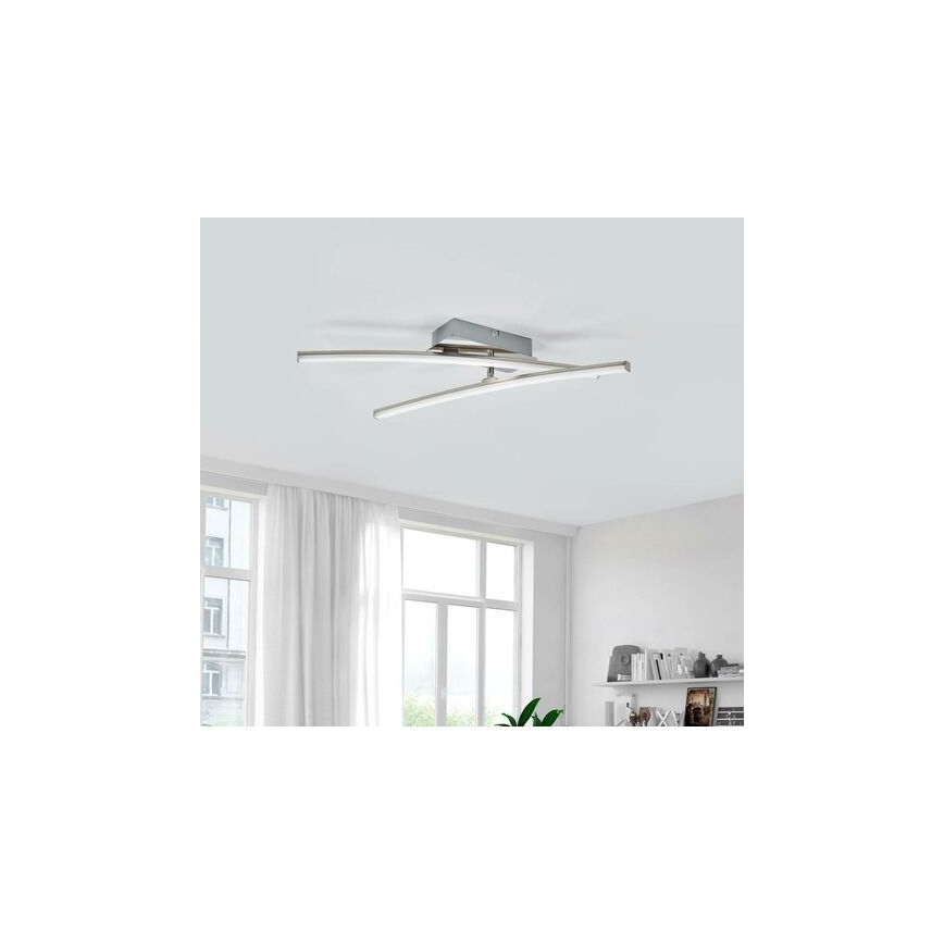 Leuchten Direkt 11270-55 - LED-Anbaukronleuchter SIMON 2xLED/5W/230V mattchrom