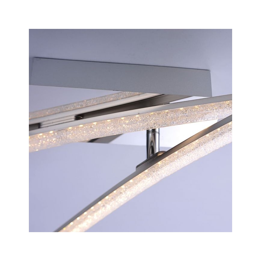 Leuchten Direkt 11290-17 - LED-Anbaukronleuchter SIMON 2xLED/5W/230V chromglänzend