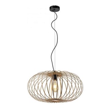 Leuchten Direkt 11409-79 - Lampadario a sospensione con filo RACOON 1xE27/40W/230V bambù