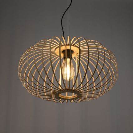 Leuchten Direkt 11409-79 - Lampadario a sospensione con filo RACOON 1xE27/40W/230V bambù