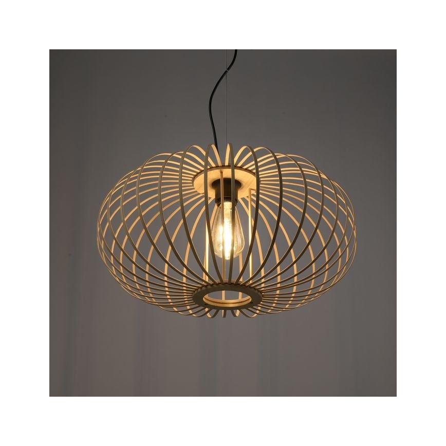 Leuchten Direkt 11409-79 - Lampadario a sospensione con filo RACOON 1xE27/40W/230V bambù