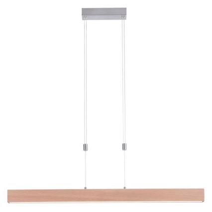 Leuchten Direkt 11420-78 - LED-Hängeleuchte AMANDA an Kabel, 30 W, 230 V, 2700–5000 K, 110 cm, braun