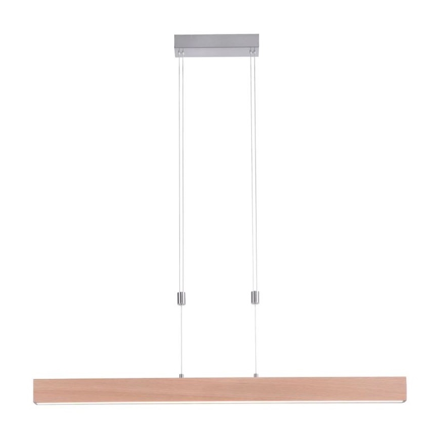 Leuchten Direkt 11420-78 - LED-Hängeleuchte AMANDA an Kabel, 30 W, 230 V, 2700–5000 K, 110 cm, braun