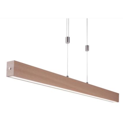 Leuchten Direkt 11420-78 - LED-Hängeleuchte AMANDA an Kabel, 30 W, 230 V, 2700–5000 K, 110 cm, braun