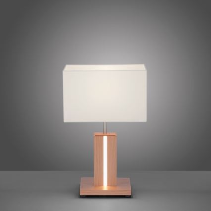 Leuchten Direkt 11421-78 - Lampe LED de table dimmable AMANDA 1xE27/40W/230V + LED/5W