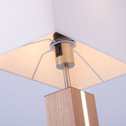 Leuchten Direkt 11421-78 - dimmbare LED-Tischlampe AMANDA 1xE27/40W/230V + LED/5W