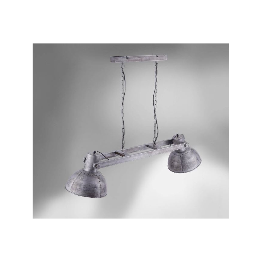Leuchten Direkt 11483-77 - Suspension filaire SAMIA 2xE27/25W/230V