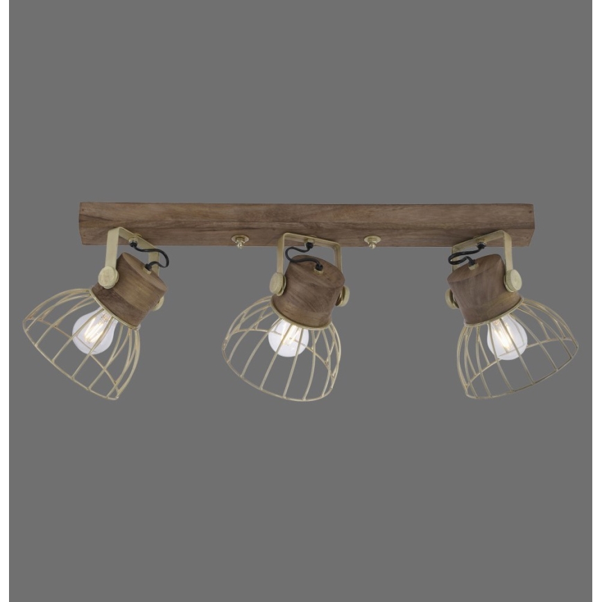 Leuchten Direkt 11488-60 - Strahler ALAMI 3xE27/25W/230V Mangobaum