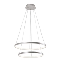 Leuchten Direkt 11525-21 - LED-Pendelleuchte CIRCLE mit Seilabhängung, LED/15W/230V + LED/25W