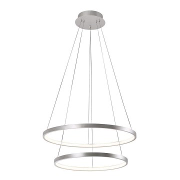 Leuchten Direkt 11525-21 - LED-Pendelleuchte CIRCLE mit Seilabhängung, LED/15W/230V + LED/25W