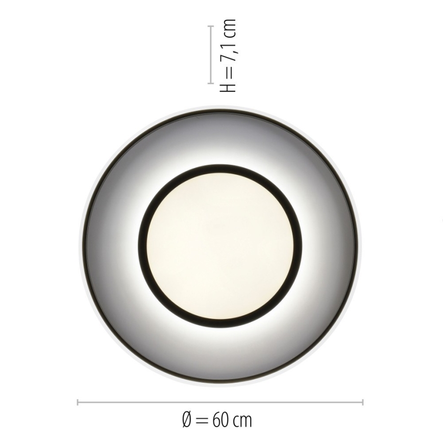 Leuchten Direkt 11627-18 - Luminaire à intensité variable LED RGB ARENDA LED/31W/230V 2700-5000K + Télécommande