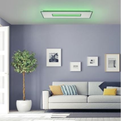 Leuchten Direkt 11646-16 - LED RGB dimmbare Deckenleuchte RECESS LED/41W/230V + LED/7,5W + Fernbedienung