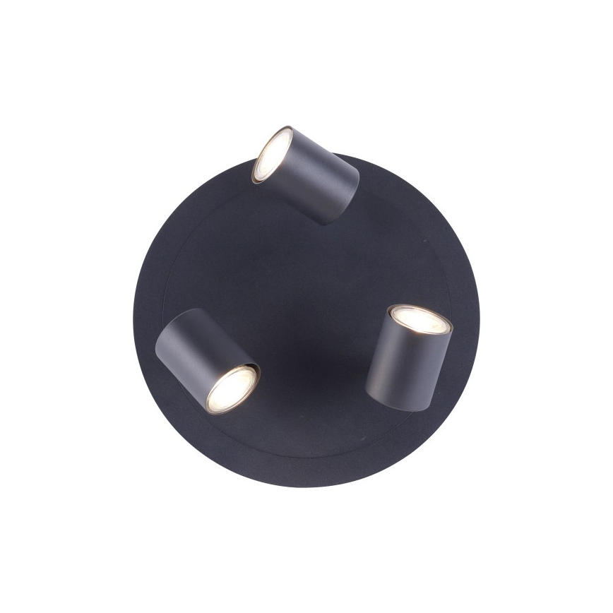 Leuchten Direkt 11943-13 - Faretto LED TARIK 3xGU10/5W/230V antracite