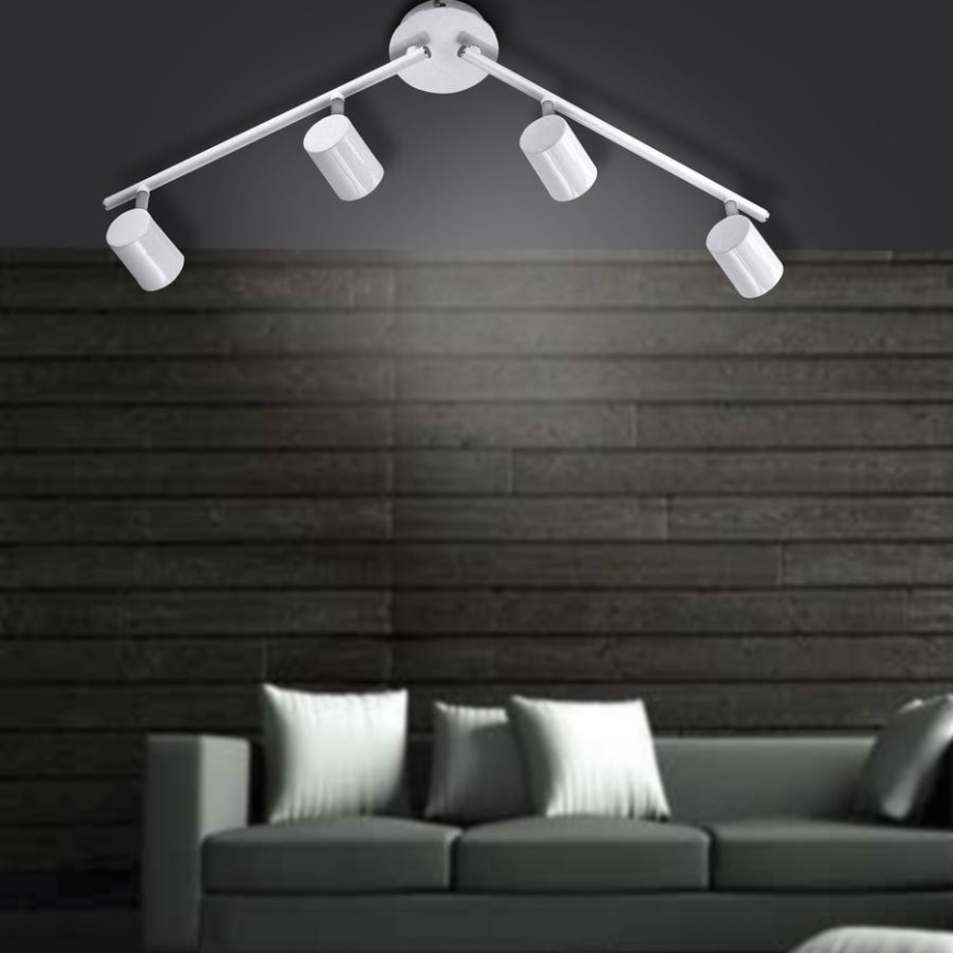 Leuchten Direkt 11944-16 - Spot LED TARIK 4xGU10/5W/230V blanc