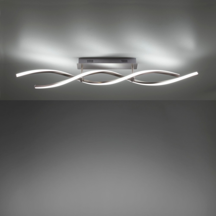 Leuchten Direkt 11993-55 - Lampadario LED RGB Dimmerabile a plafone SWING 2xLED/8,5W/230V 2700-5000K + telecomando